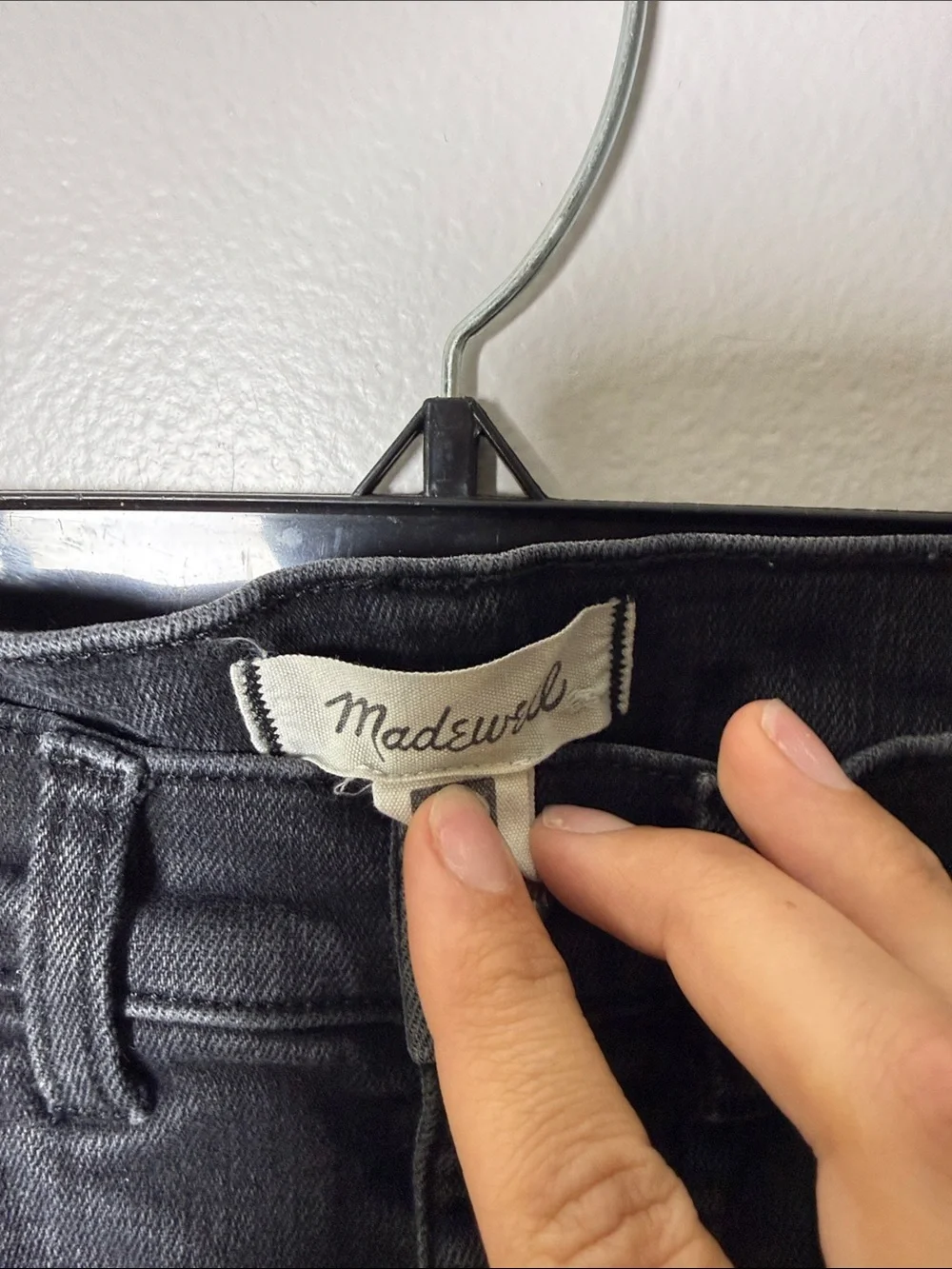 Madewell Black Mid Rise Kick Out Button-Fly Jeans Size 27